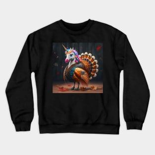 Unicorns Crashing Thanksgiving!!! Crewneck Sweatshirt